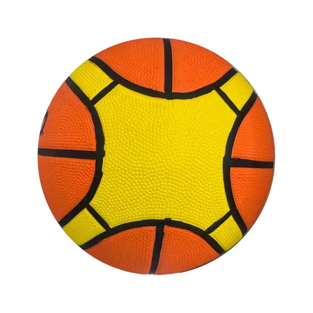 Balón De Baloncesto #5 Vento Competición 14 Paneles En Goma/ Naranja - Amarillo