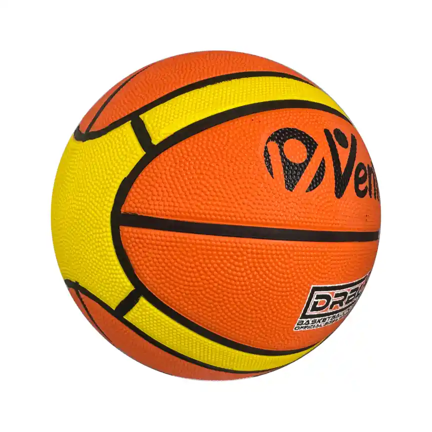 Balón De Baloncesto #5 Vento Competición 14 Paneles En Goma/ Naranja - Amarillo