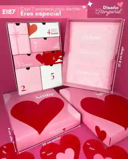 Kit De Regalo Caja 7 Sorpresas Con Maquillaje, Mantequilla Corporal Y Accesorio