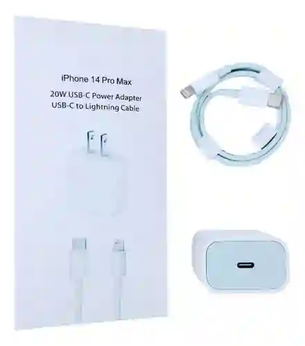 Cargador Iphone 20w Carga Rapida