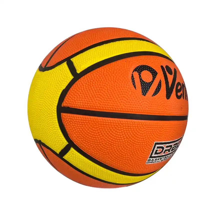 Balón De Baloncesto #7 Vento Competición 14 Paneles En Goma/ Naranja - Amarillo