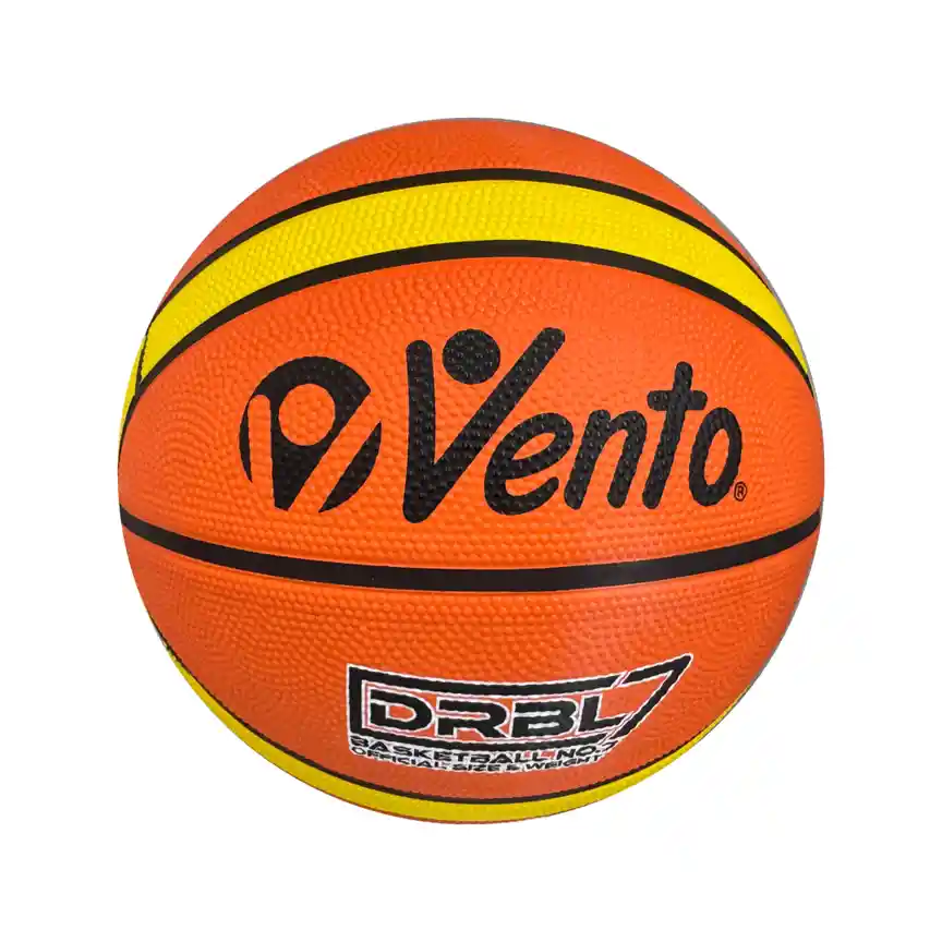 Balón De Baloncesto #7 Vento Competición 14 Paneles En Goma/ Naranja - Amarillo