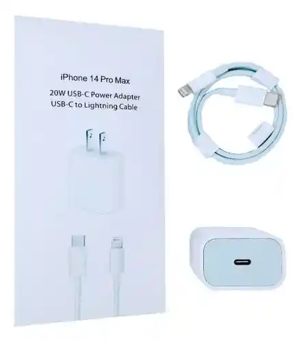 Cargador Iphone 20w Carga Rapida 1:1