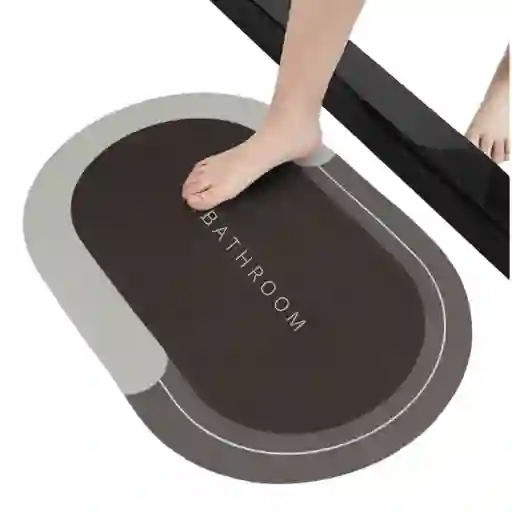 Tapete Antideslizante Superabsorvente Alfombra De Baño 58x38