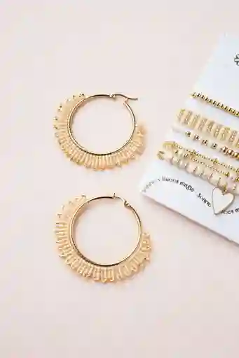 Candongas Miyuki Beige