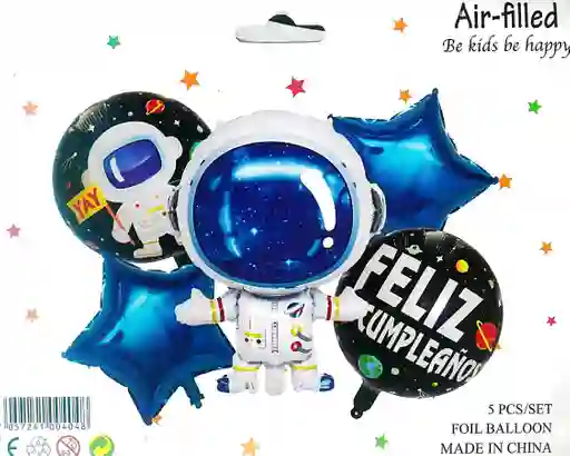 Bouquet, Astronauta, 5 Globos.