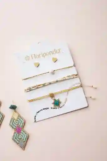 Set De Pulseras Miyuki Pastel