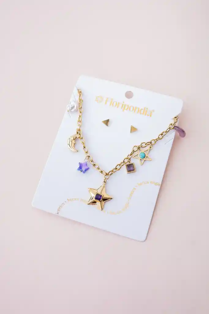 Cadena Con Charms Estelar