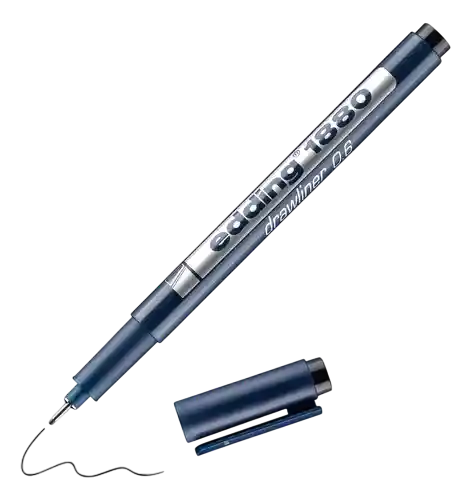 Edding Rapidografo Profesional Desechable 1880 Punta 0.6