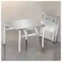 Mesa Auxiliar Metálica Plegable Pequeña 60x55x40cm