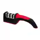 Afilador De Cuchillos Acero Mango Antideslizante Rama Design Color Rojo
