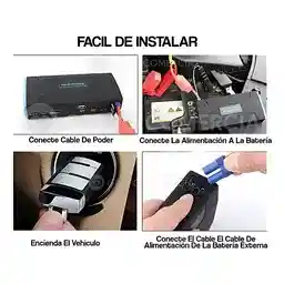Iniciador De Batería Para Carro Con Linterna Multifunción Estuche
