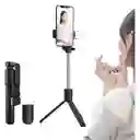 Palo Selfie Con Luz Trípode Con Control Inalámbrico Negro