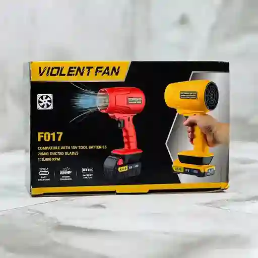 Sopladora Electrica Portátil Violent Fan 18v