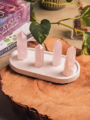 Punta De Cuarzo Rosa