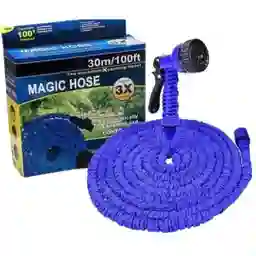 Manguera Expandible 30 Metros Color Azul Ultra Resistente