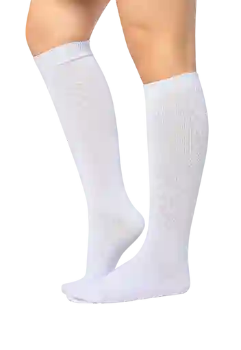 Medias Escolares Blanca Para Niña Talla :8-10