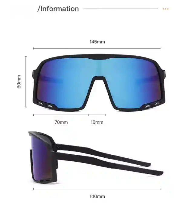 Gafas De Sol Deportivas Hd Uv400 Antiniebla Ciclismo Mod 1