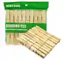 Ganchos Pinzas De Ropa Bamboo Orgánicos Ropa Organizar 20 Und