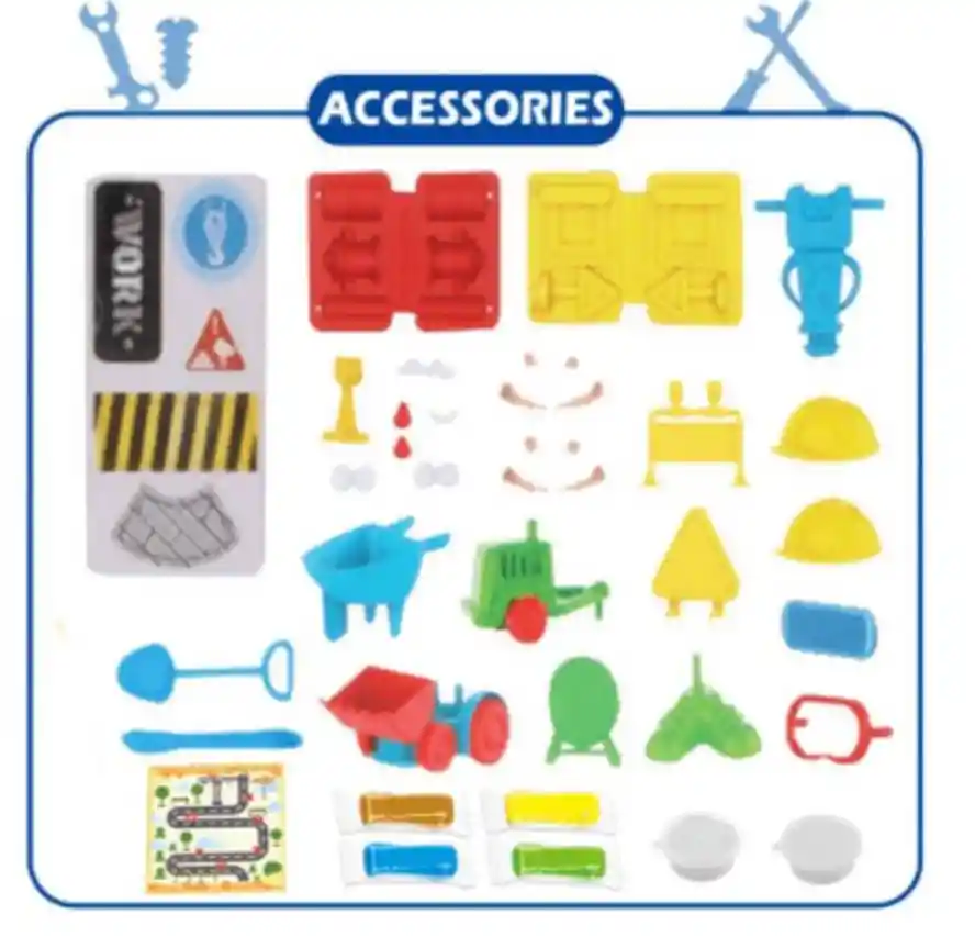 Juego De Plastilina Kit De Construcción Accesorios