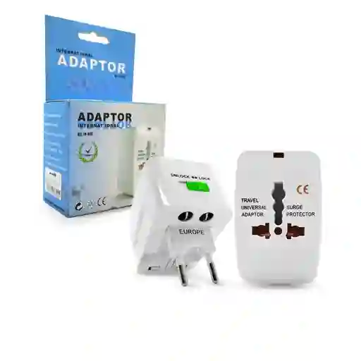 Adaptador Europeo Enchefe Viejero Convertidor Universal