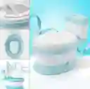 Baño Entrenador Vasenilla Azul Inodoro Portatil Acolchado Niños