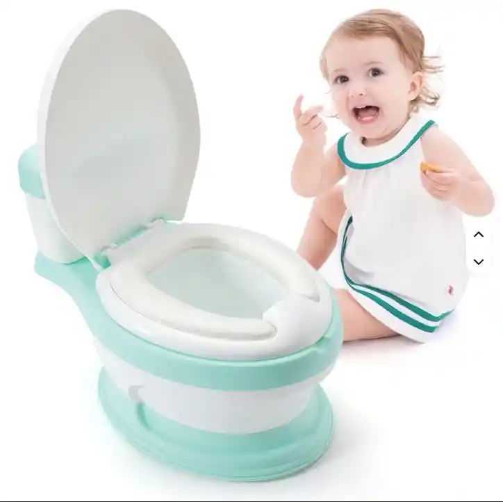 Baño Entrenador Vasenilla Verde Inodoro Portatil Acolchado Niños