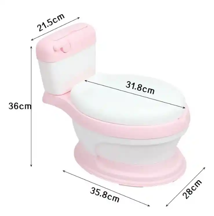 Baño Entrenador Vasenilla Rosa Inodoro Portatil Acolchado Niños