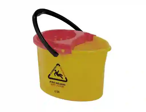 Balde Escurridor 12 Litros Amarillo
