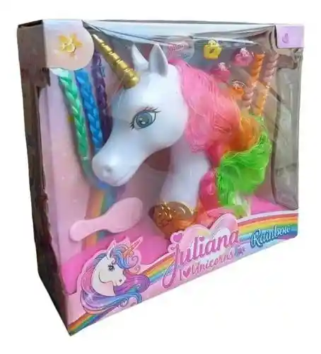 Cabeza Unicornio Pony Estilista Peinados Trenza Niñas