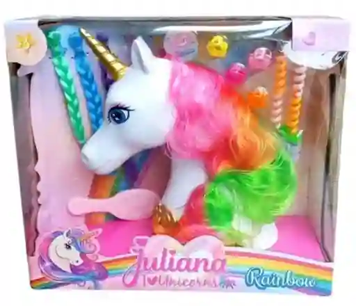 Cabeza Unicornio Pony Estilista Peinados Trenza Niñas