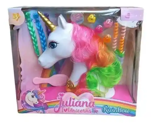 Cabeza Unicornio Pony Estilista Peinados Trenza Niñas