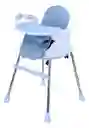 Silla Comedor Bebe 4 En 1 Azul Juguetes Doble Bandeja Booster