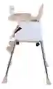 Silla Comedor Bebe 4 En 1 Beige Juguetes Doble Bandeja Booster