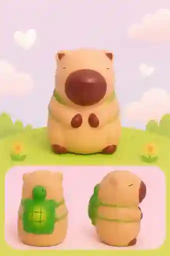 Tierno Squishy Capibara Maletín Tortuga Antiestrés