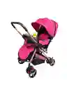 Coche Paseador Bebe Barra Reversible Rosa Juguete Mosquitero