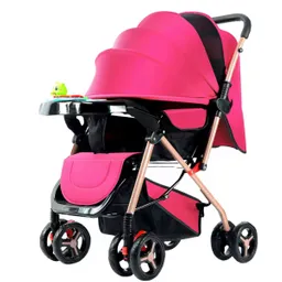 Coche Paseador Bebe Barra Reversible Rosa Juguete Mosquitero