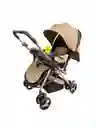 Coche Paseador Bebe Barra Reversible Beige Juguete Mosquitero