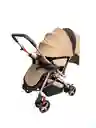 Coche Paseador Bebe Barra Reversible Beige Juguete Mosquitero