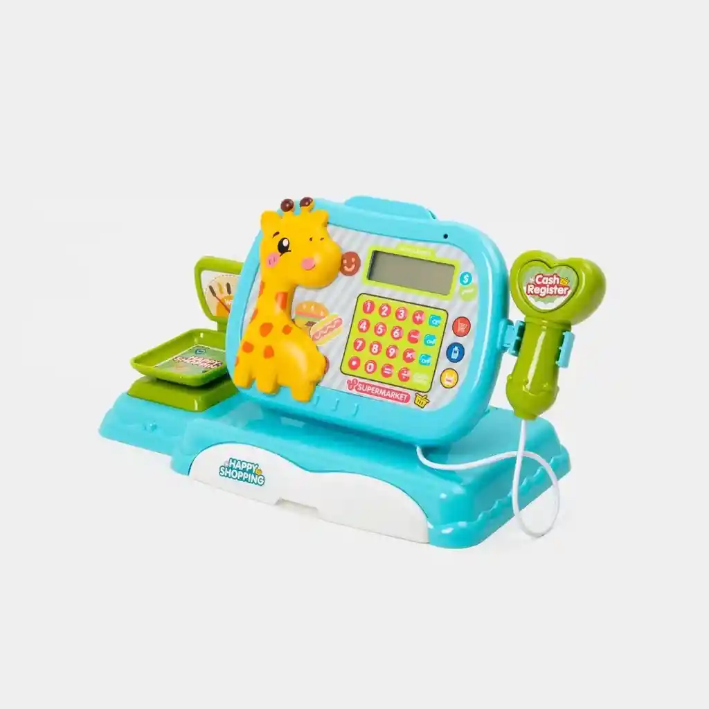 Caja Registradora Mini Niños Juguete Con Luz Y Sonido Jirafa