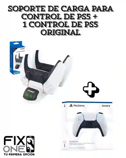 Soporte De Carga Para Control De Ps5 + 1 Control De Ps5 Original