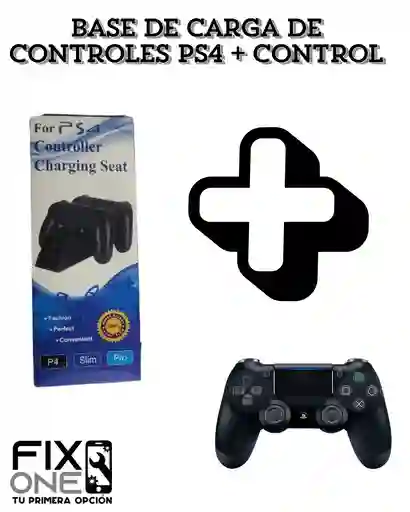 Base De Carga De Controles Ps4 + Control