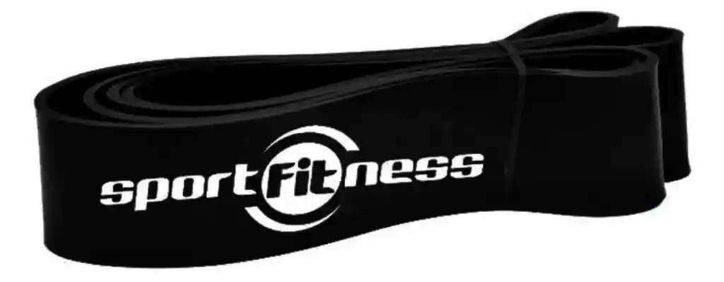 Banda De Poder Elástica Negra Sportfitness 25/50 Lbs Tension