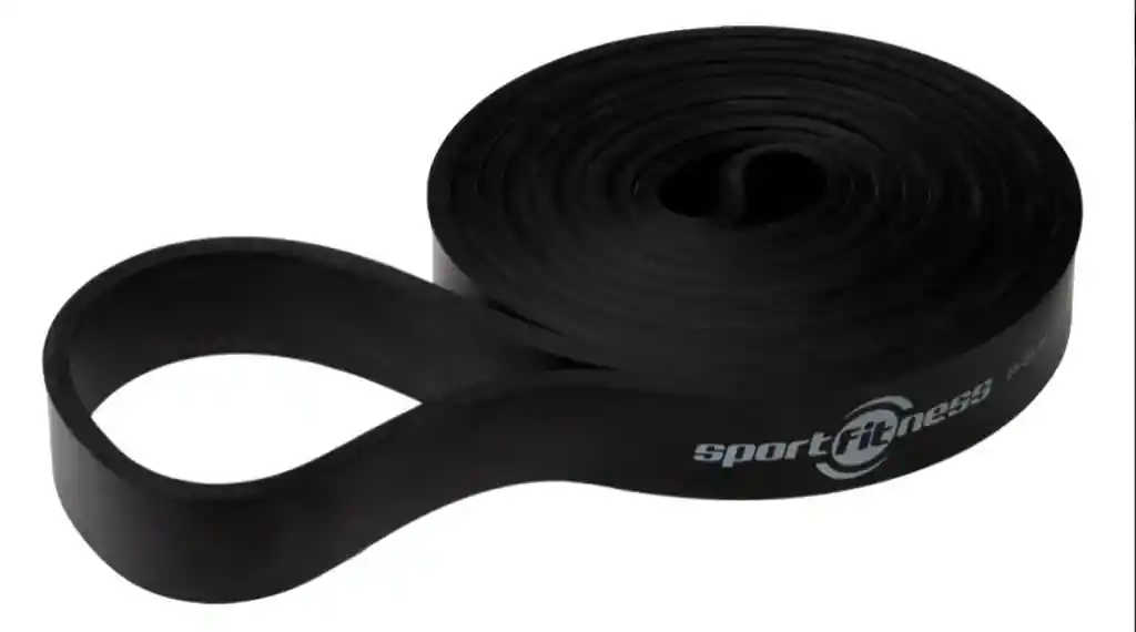 Banda De Poder Elástica Negra Sportfitness 25/50 Lbs Tension