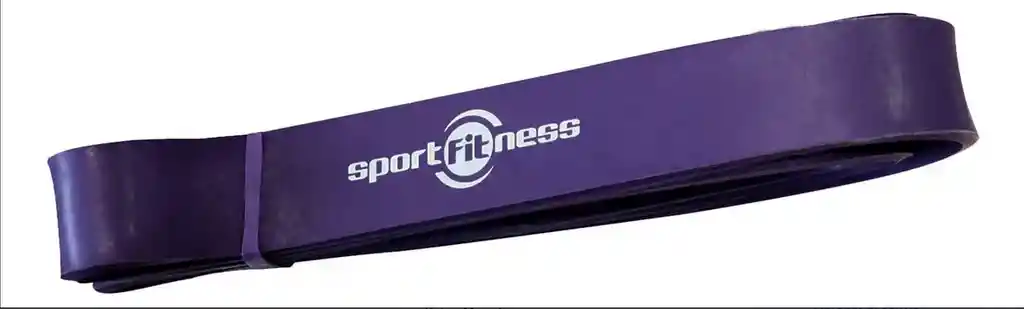 Banda De Poder Elástica Morada Sportfitness 50/75 Lb Tension Color Morado