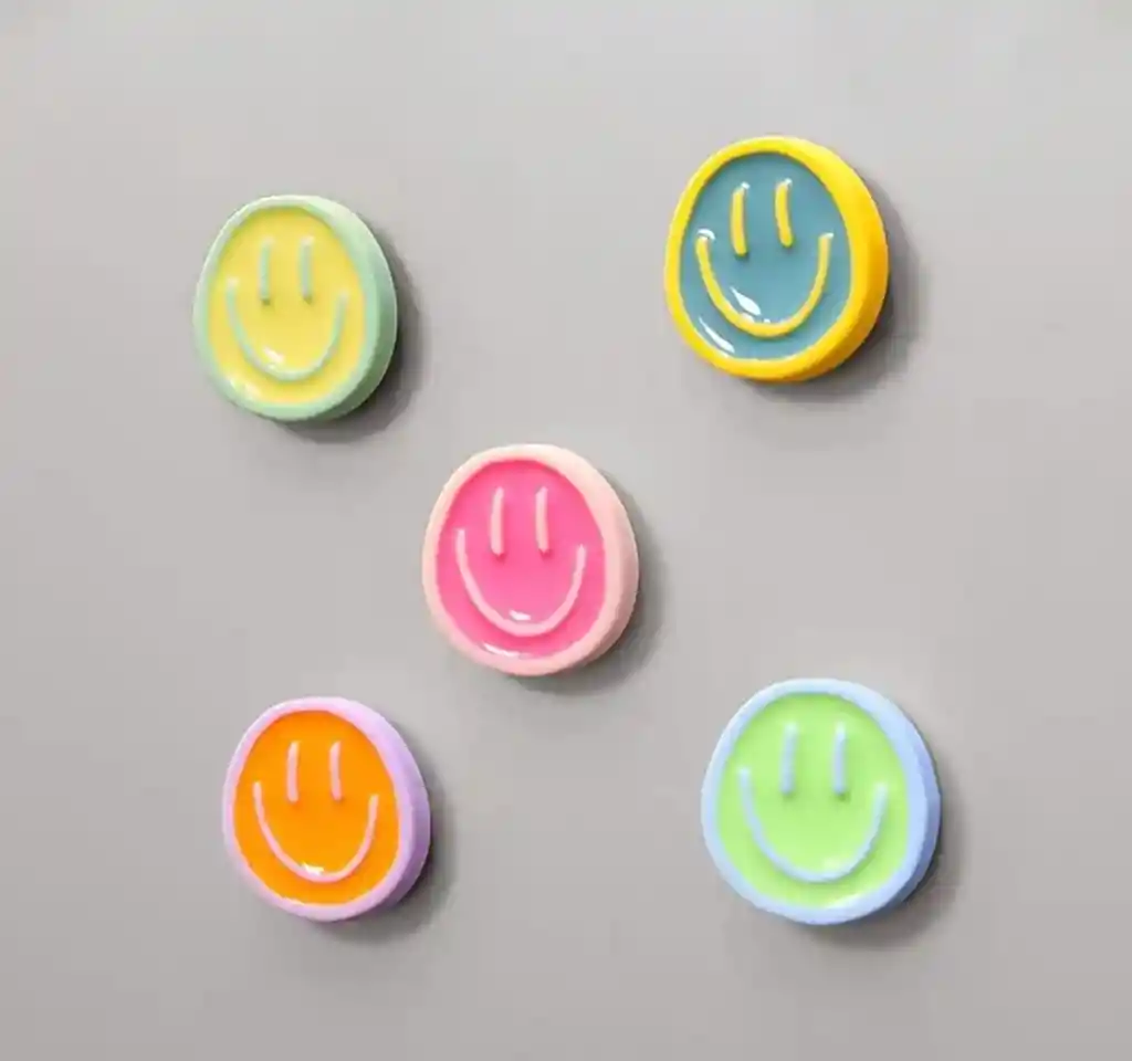 Imanes De Nevera Divertidos Caritas Felices X5