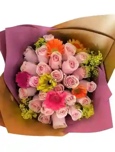 Rosas Y Gerberas