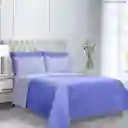 Colcha Tipo Española Sencilla Lila-uva 2 Piezas
