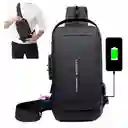 Bolso De Hombro Usb Antirrobo Multifunción Unisex