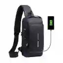 Bolso De Hombro Usb Antirrobo Multifunción Unisex